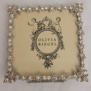 Olivia Riegel Silver Crystal Picture Frame 4.5x4.5